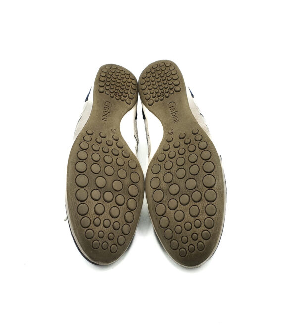 Adidasi dama Gabor 38 piele , piele intoarsa , alb albastru - imagine 5
