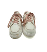 Adidasi dama 36 imitatie de piele , alb roz - imagine 3