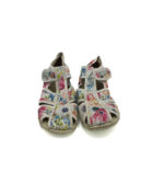 Sandale copii Ciciban 29 material textil , alb  multicolor - imagine 3