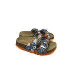 Saboti copii Superfit 26 imitatie de piele , negru albastru