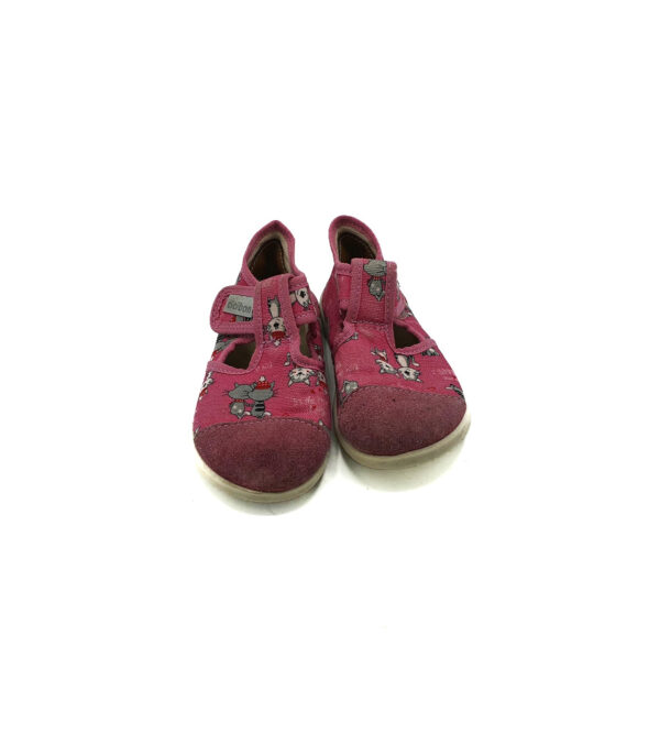 Sandale copii Ciciban 24 material textil , roz - imagine 3