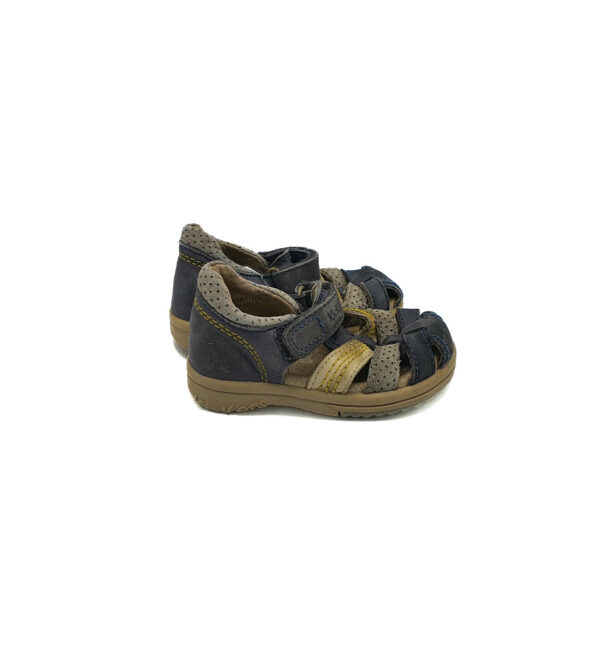 Sandale copii Pepino 21 piele , imitatie de piele , gri albastru - imagine 1