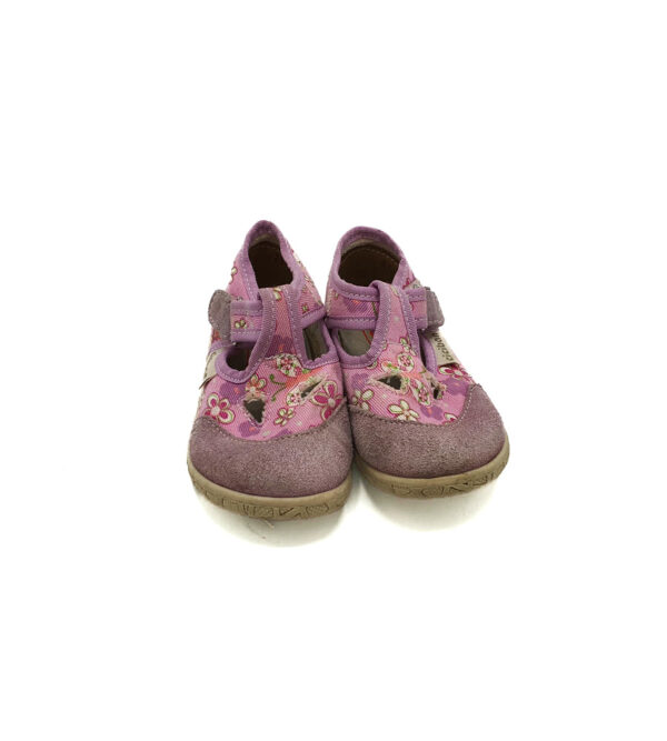 Sandale Ciciban 21 material textil , piele intoarsa , roz - imagine 3
