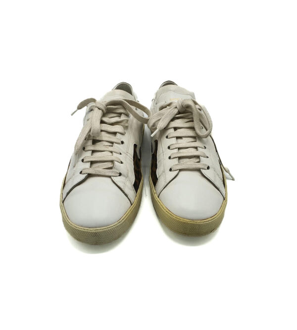 Tenisi dama Saint Laurent 42 piele , alb maro - imagine 3