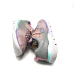 Adidasi copii Skechers 35 material textil , gri roz - imagine 3