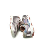 Adidasi copii 29 imitatie de piele , material textil , alb roz - imagine 4
