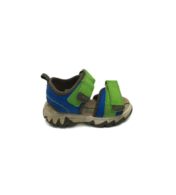 Sandale copii Impidimpi 23 imitatie de piele , material textil , albastru verde - imagine 1