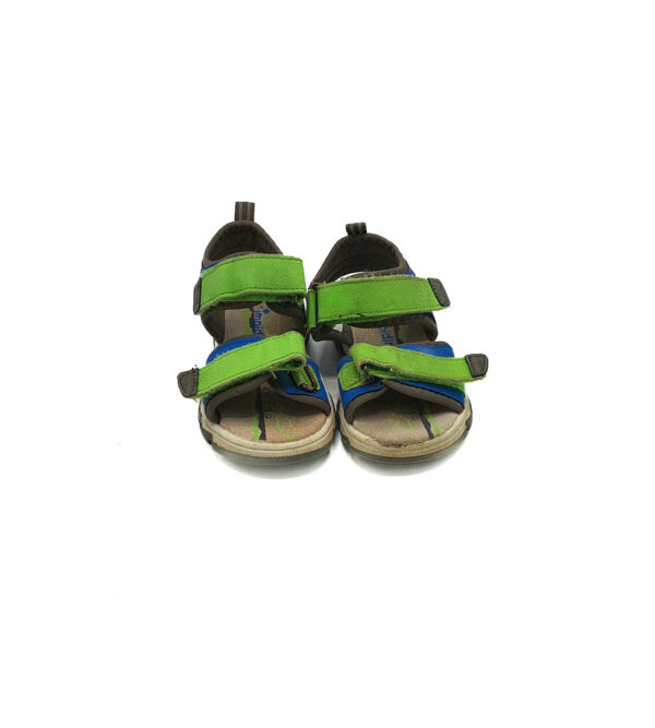 Sandale copii Impidimpi 23 imitatie de piele , material textil , albastru verde - imagine 3