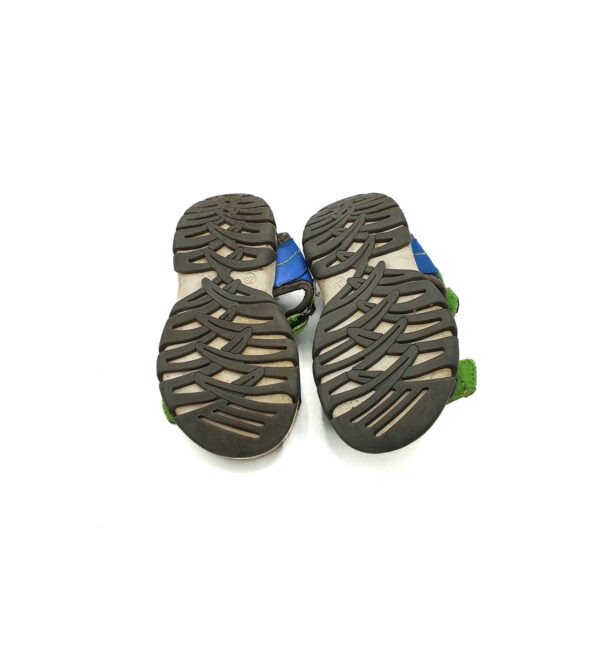 Sandale copii Impidimpi 23 imitatie de piele , material textil , albastru verde - imagine 5