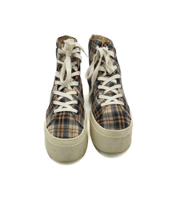 Tenisi dama Bershka 39 material textil , maro negru - imagine 3