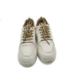 Adidasi dama 40 imitatie de piele , alb maro - imagine 5