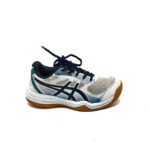 Adidasi dama Asics 36 imitatie de piele , material textil , alb albastru