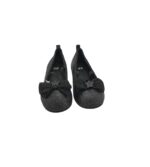 Balerini copii H&M 28 imitatie de piele , negru - imagine 3