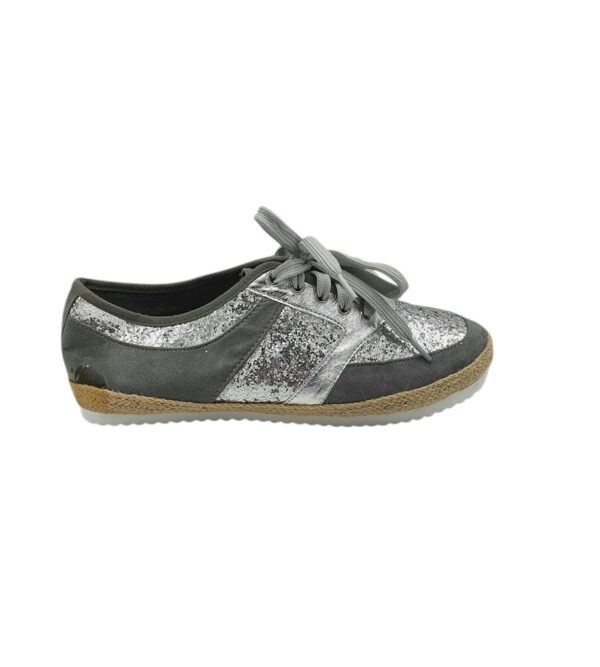 Espadrile dama Bpc 43 material textil , gri - imagine 1