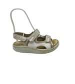 Sandale dama Waldlaufer 36 piele , alb gri