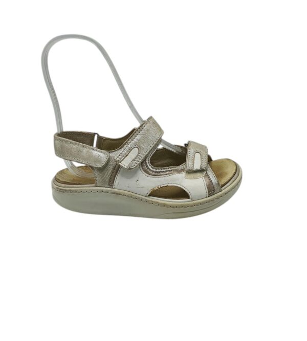 Sandale dama Waldlaufer 36 piele , alb gri - imagine 1