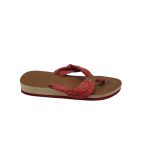 Saboti dama 41 material textil , rosu