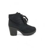 Botine dama 39 material textil , negru