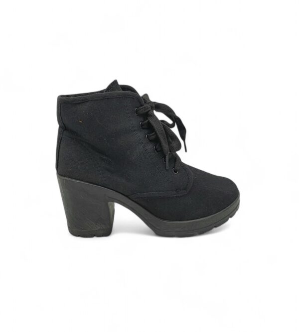 Botine dama 39 material textil , negru - imagine 1