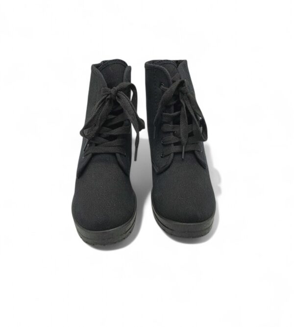 Botine dama 39 material textil , negru - imagine 3