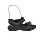 Sandale dama Ecco 38 piele , material textil , negru