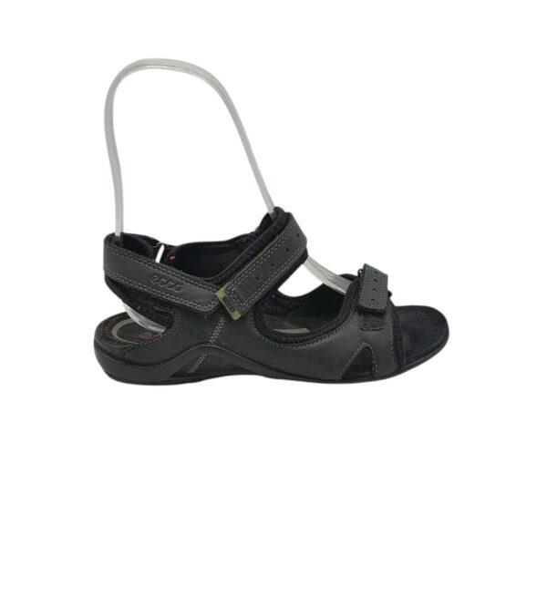 Sandale dama Ecco 38 piele , material textil , negru - imagine 1