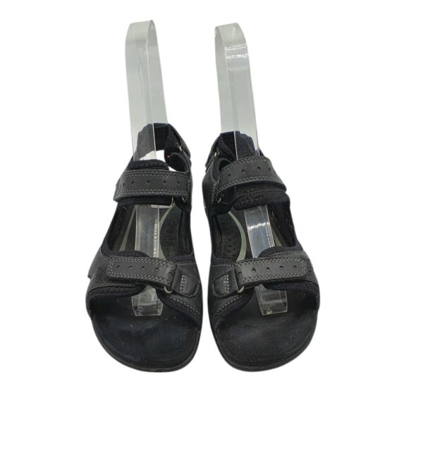 Sandale dama Ecco 38 piele , material textil , negru - imagine 3