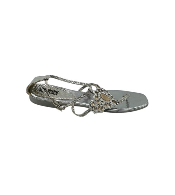Sandale dama 41 imitatie de piele , gri - imagine 1