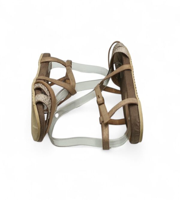 Sandale copii 39 imitatie de piele , crem - imagine 4