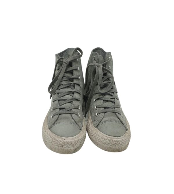 Tenisi barbati Converse 42  piele intoarsa , gri - imagine 3