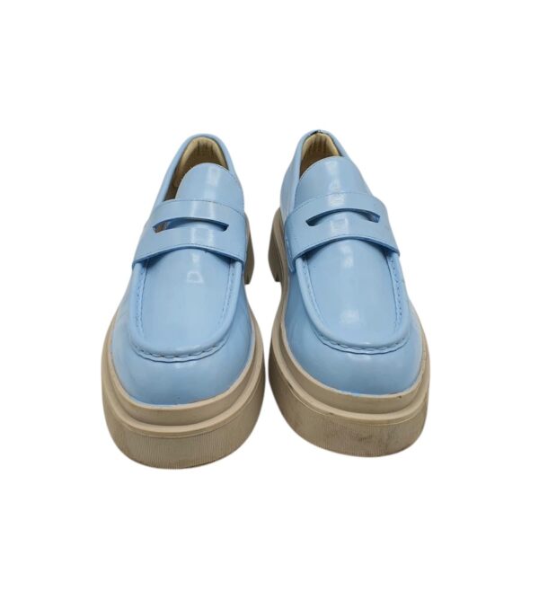 Mocasini dama H&M 43 imitatie de piele , albastru - imagine 3