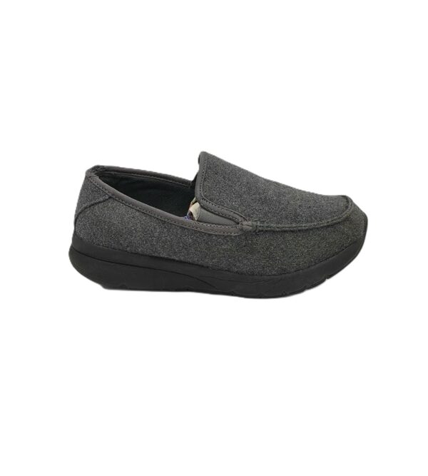 Mocasini barbati Land's End 42 material textil , gri - imagine 1