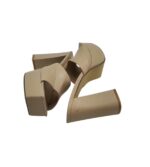 Saboti dama 41 imitatie de piele , crem - imagine 4