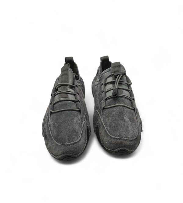 Adidasi barbati Fashion 42 material textil , imitatie de piele , gri - imagine 3