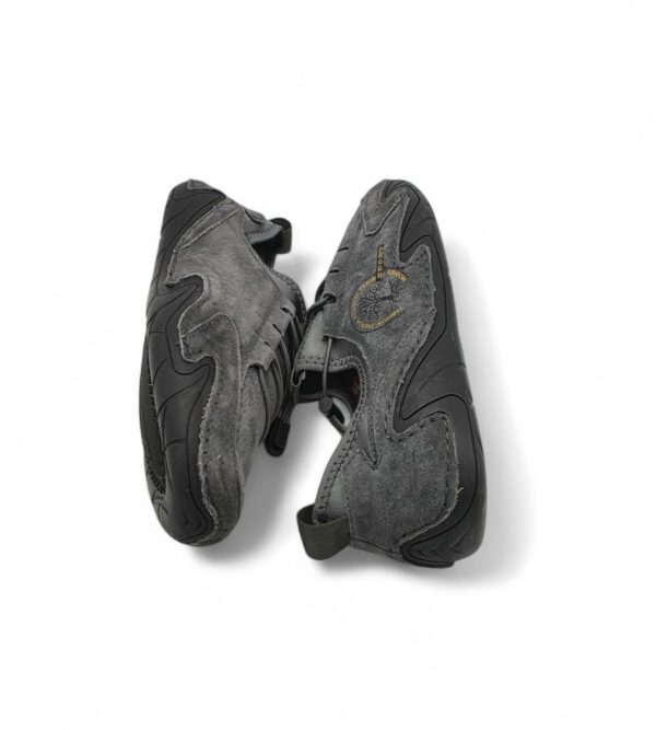 Adidasi barbati Fashion 42 material textil , imitatie de piele , gri - imagine 4