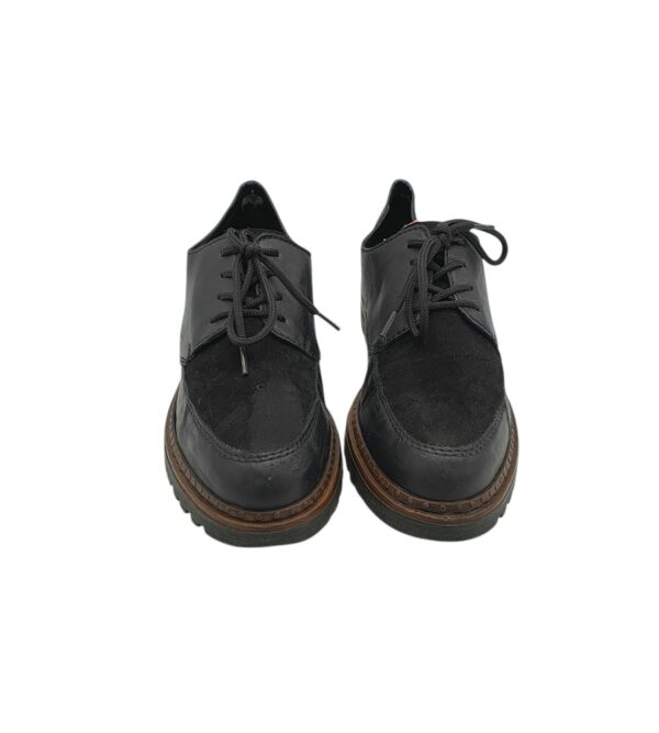 Pantofi barbati Comforto 42 material textil , piele , negru - imagine 3