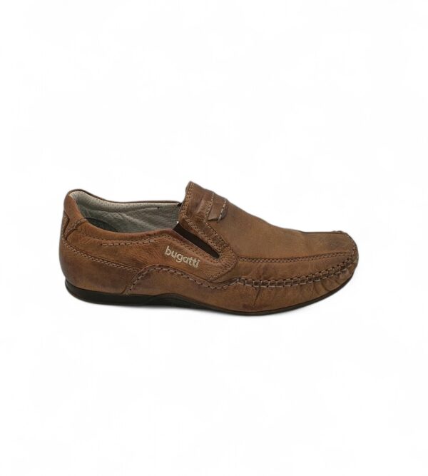 Mocasini barbati Bugatti 43 piele , maro - imagine 1