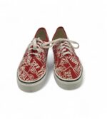Tenisi barbati Vans 43 material textil , rosu alb - imagine 3