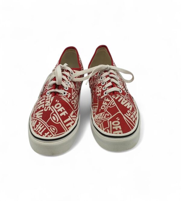 Tenisi barbati Vans 43 material textil , rosu alb - imagine 3
