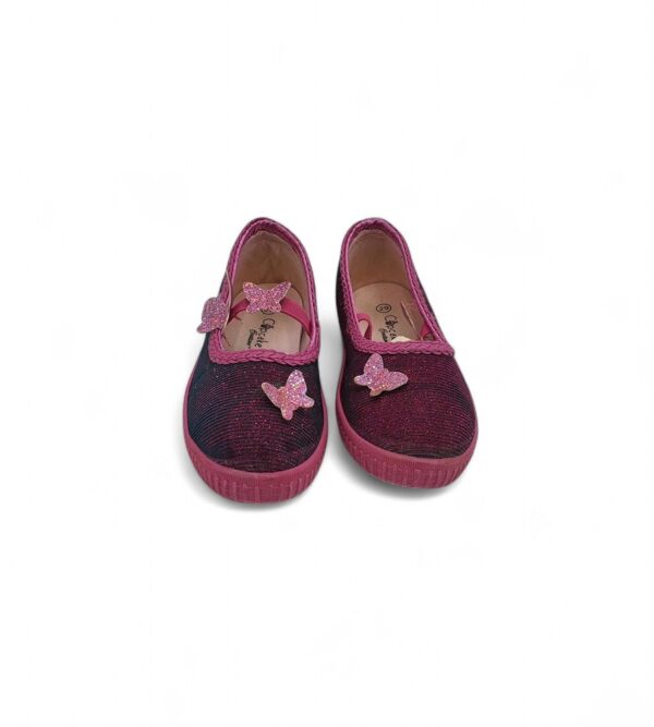 Balerini copii Cupcake 29 material textil , roz - imagine 3