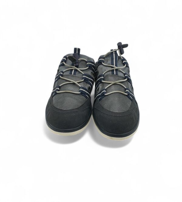 Saboti dama Footflexx 38 imitatie de piele , material textil , negru gri - imagine 3