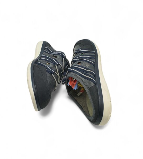Saboti dama Footflexx 38 imitatie de piele , material textil , negru gri - imagine 4