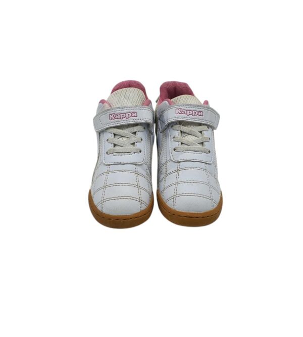 Adidasi copii Kappa 28 imitatie de piele , alb - imagine 5