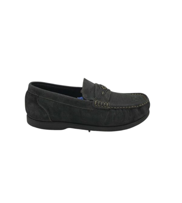 Mocasini barbati Camelot  45 piele intoarsa , negru - imagine 1