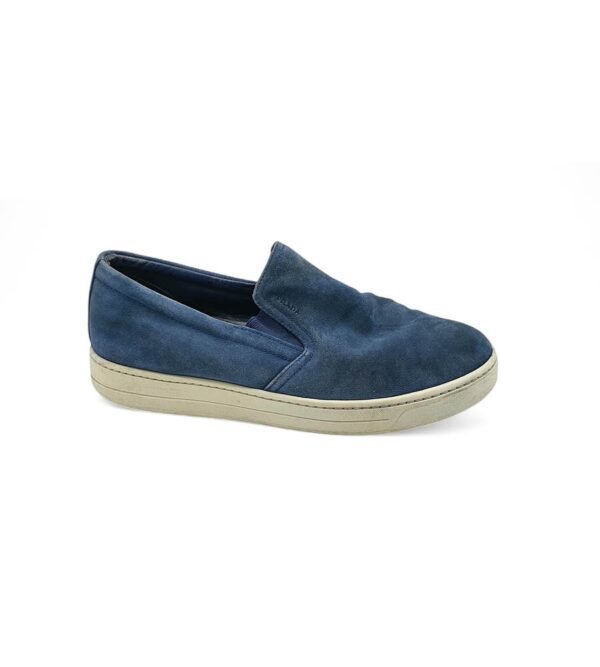 Espadrile barbati Prada 42 piele intoarsa , albastru - imagine 1