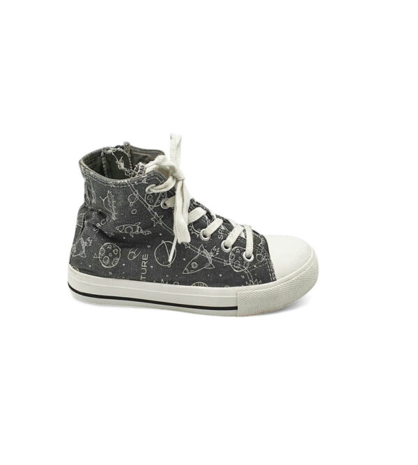 Tenisi copii Lilly & Dan 34 material textil , gri - imagine 1