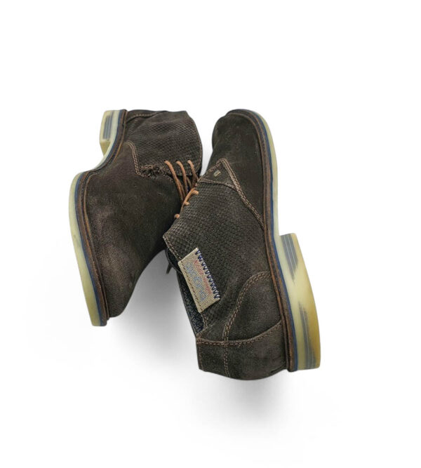 Pantofi barbati Bugatti 43 piele intoarsa , maro - imagine 4