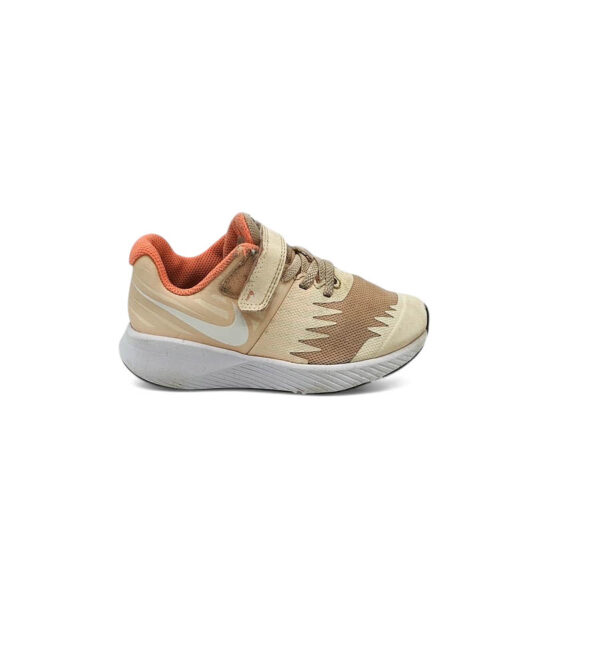Adidasi copii Nike 29 material textil , imitatie de piele , crem - imagine 1