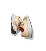 Adidasi copii Nike 29 material textil , imitatie de piele , crem - imagine 4