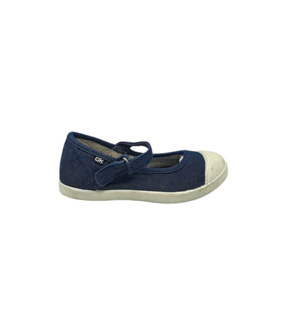 Balerini copii Okaidi 30 material textil , albastru - imagine 1